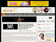 Tablet Screenshot of animationscoop.com